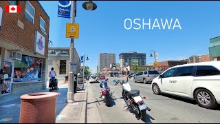 OSHAWA Downtown Walking Tour 4K🇨🇦 Canada Travel vlog [upl. by Enyal]