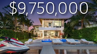 INSIDE A 9750000 MODERN MIAMI HOME ON THE WATER South Florida Luxury Real Estate [upl. by Samantha]