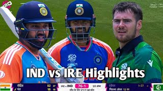 IND vs IRE T20 World Cup 2024 Highlights  IND vs IRE T20 World Cup 2024 t20worldcup2024 [upl. by Oalsecnew]