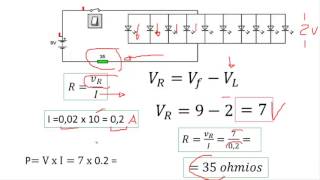 Calculo resistencia LED en Paralelo [upl. by Henryk]