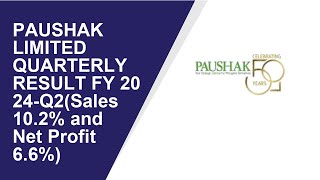 PAUSHAK LIMITED Standalone Quarterly Result  Q2 Result 2024  PAUSHAK LIMITED latest news [upl. by Ibbetson]