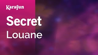 Secret  Louane  Karaoke Version  KaraFun [upl. by La238]