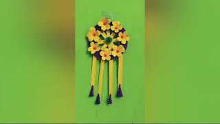 Paper Flower Wall Hanging Craft diy homedecor shorts craft [upl. by Millan586]