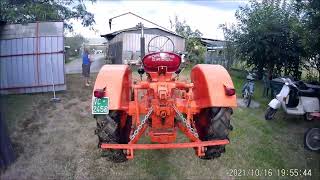 Vintage tractors Start up amp drive Porsche diesel ALLGAIER ap122 [upl. by Eidnil]