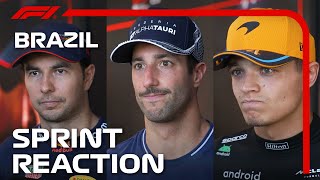 Drivers React After ActionPacked Sprint  2023 Sao Paulo Grand Prix [upl. by Even]