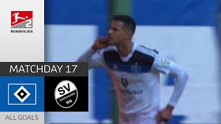 Glatzel scores twice  Hamburger SV  SV Sandhausen 42  All Goals  MD 17 – Bundesliga 2  202223 [upl. by Dirrej]