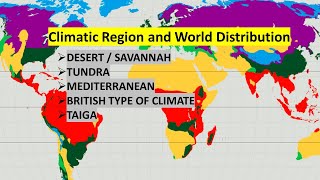 Climatic Region and World Distribution I UPSC CSE I climate zones of the world I world climate zones [upl. by Danita790]