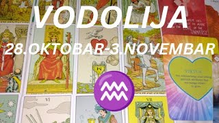 VODOLIJA ♒ Sreća u ljubavi  želja vam se ostvaruje ❤️🍀✨ 28OKTOBAR  3NOVEMBAR TAROT [upl. by Eecyaj]