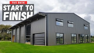 Shed House Transformation How We Built A 432sqm Two Story Barndominium  WaikatoShedsconz [upl. by Oinota]