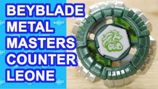 Beyblade Metal Masters Counter Leone BB04 Beyblade Review Unboxing [upl. by Kopp]