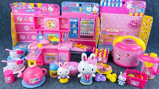 7 Minutes Satisfying with Unboxing Cute Pink Rabbit Kitchen Playset Videos ASMR  Review Toys [upl. by Oicirbaf]