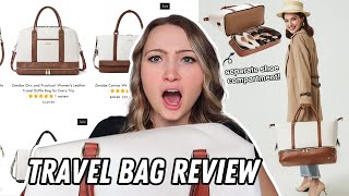 BEST TRAVEL BAG FOR WOMEN  Bostanten leather carry on bag review [upl. by Alitta]