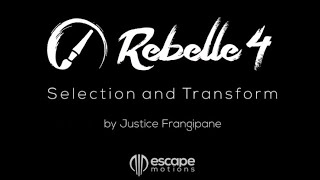 Rebelle 4 Tutorials Selection Tool Transform Tool [upl. by Eicnahc258]