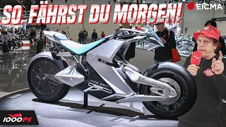 Was bringt die Zukunft MotorradPrototypen und Antriebe von morgen auf der EICMA 2023 [upl. by Ojyma]