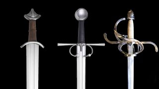 Evolution of swords through the middle ages [upl. by Hellene]