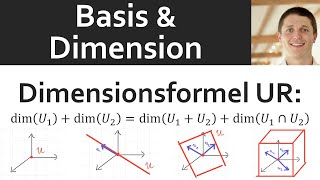 📘 Basis und Dimension 08  Unterräume des R3 Dimensionsformel für Unterräume Übung im R3 Uncut [upl. by Etolas]