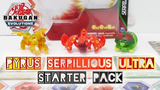 PYRUS SERPILLIOUS SMAUG ULTRA Starter Pack  Bakugan Evolutions  BAKUGAN UNBOX [upl. by Philipp]