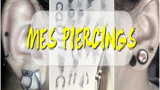 Mes piercings  septum nombril écarteur  petits conseils  bijoux sans saintValentin [upl. by Curtis]