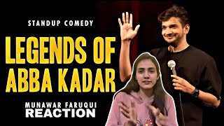 Legends of Aba Kadar Munawar faruqui Reaction Prachi sharma reaction Munawar faruqui new Standup [upl. by Hackett]