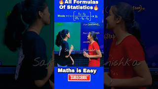 All Formulas of Statistics 🔥  Mean Median and Mode Formulas ytshorts shorts ytshorts class10th [upl. by Betteann769]