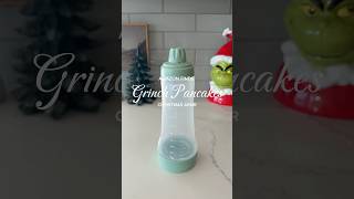 Make Christmas Grinch Pancakes With Me 🎅🏽💚🎄 christmasasmr christmasbaking asmrcooking [upl. by Meadow]