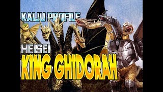 King Ghidorah Heisei  MechaKing Ghidorah｜KAIJU PROFILE 【wikizillaorg】 [upl. by Mamie]