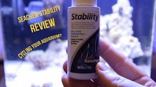 How to cycle a saltwater aquarium  Seachem Stability [upl. by Drais]