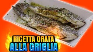 Ricetta Orata alla griglia  Come fare lorata Perfetta  Grigliare Duro [upl. by Alwin]