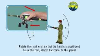 How to cast a Baitcasting reel  Overhead Cast [upl. by Schwejda]