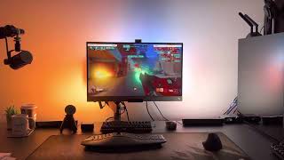 Philips Hue Play Gradient Lightstrip for PC  Light Bar Demo Moana amp Encato trailer Overwatch [upl. by Otaner]