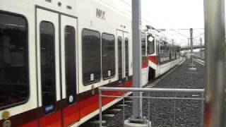 Portland MAX Green line bound for Portland City Center departing Clackamas Town Center [upl. by Boardman453]