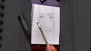 Drawing of Eren Yeager last scene 😭shorts art manga mangaart mangadrawing erenyeager aot [upl. by Mireielle]