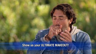 The Guys Demonstrate Their Kissing Skills  The Bachelorette [upl. by Cirtap]