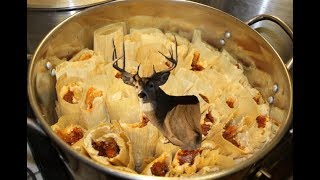 🦌 HOW TO MAKE VENISON  DEER TAMALES FROM SCRATCH [upl. by Elisabet]