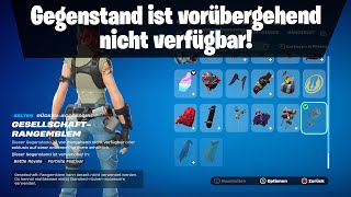 Fortnite  Ranked  RückenAccessoire GesellschaftRangemblem zur Zeit nicht nutzbar [upl. by Anoyet]