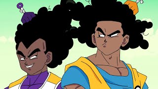 BLACK GOKU claps MORO with his VOICE If Goku and Vegeta were Black Pt 8 [upl. by Etteraj]