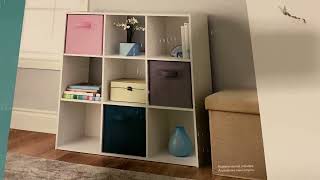 ClosetMaid 4588 Decorative Open Back 9 Cube Storage Organizer Everything that should be in the box [upl. by Lontson123]