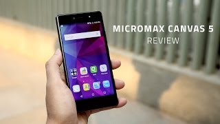 Micromax Canvas 5 Review in 90 Seconds [upl. by Akcirahs443]