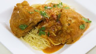 CHICKEN THIGH TOMATO PASTA Or Rice [upl. by Sema]