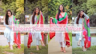 10 How to Pose in Ethnic wear Suit pose  Indoor amp Outdoor Pose for Girls  My clicks Instagram [upl. by Ahsiekar]