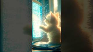 Cat’s Digital Adventure Escaping the Computer 🖥️🐾 cute funny cat adventure story shorts [upl. by Siri]