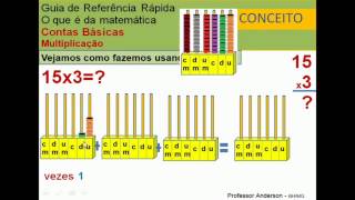 Matemática 0036 Contas Básicas Multiplicação Ábaco [upl. by Hussar163]