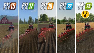 Fs15 vs Fs17 vs Fs19 vs Fs22 vs Fs25  Plowing Evolution [upl. by Akimal]