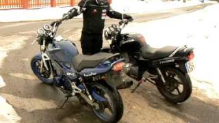 500 ccm duel Honda CB 500 vs Kawasaki ER 5 [upl. by Wolgast]