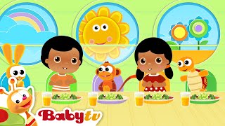 What A Wonderful Day  Lunchtime  Daily Routine  Nursery Rhymes amp Songs for Kids 🎵 BabyTV [upl. by Druce]