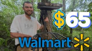 How To Hang The CHEAPEST Tree Stand From Walmart [upl. by Enifesoj]