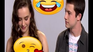 Katherine Langford ANd Dylan Minnette FUNNY MOMENTS  13 REASONS WHY [upl. by Adachi]