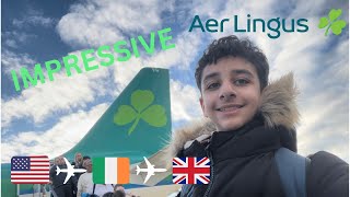 Aer Lingus IMPRESSIVE Economy Class  Full Flight Review  A330 amp A320 [upl. by Enahpets]