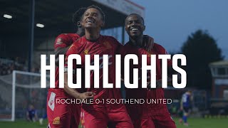 Highlights Rochdale 01 Southend United [upl. by Enuj957]