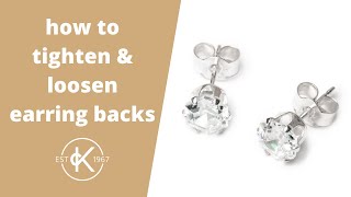 HOW TO REMOVE PIERCING EARRINGS WITH BUTTERFLY BACKINGS  WHAT TO DO IF ITS STUCK [upl. by Odlaniger]